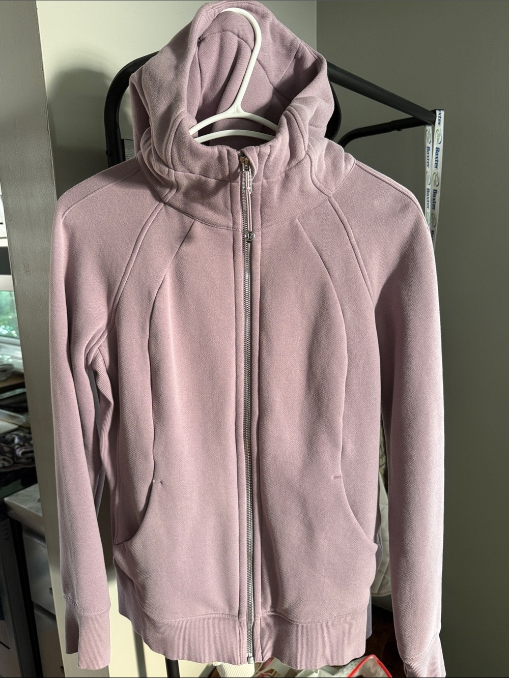 Lululemon Scuba Full-Zip Hoodie — Lotus Lavender — Size 8 💜
